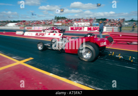 Econo dragster drag racing striscia di concorrenza gara slick Foto Stock