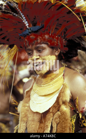 Asia, Papua Nuova Guinea, altipiani orientali. Simbu donna Foto Stock