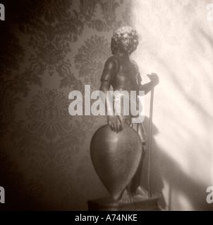 Statua di bronzo di guerriero - Museo Capitolino, Roma Foto Stock