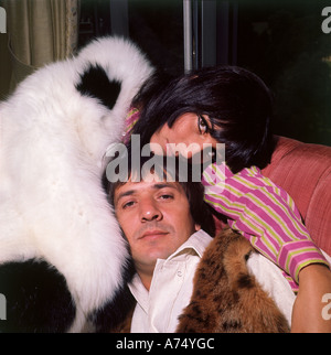 SONNY e cher noi duo di musica nel 1966. Foto Tony Gale Foto Stock