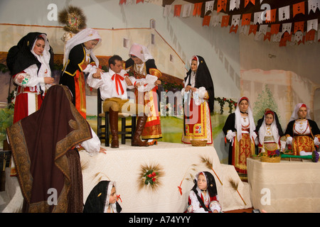 Investitura del Su Cumpoidori; La Sartiglia di Oristano, Sardegna, Italia Foto Stock