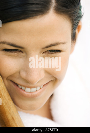 Volto di donna, ritratto Foto Stock