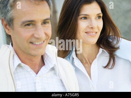 Coppia matura sorridente Foto Stock