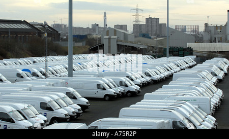 Linee di nuovo di zecca LDV furgoni presso la LDV VAN nella factory di Washwood Heath,BIRMINGHAM,Inghilterra.UK Foto Stock