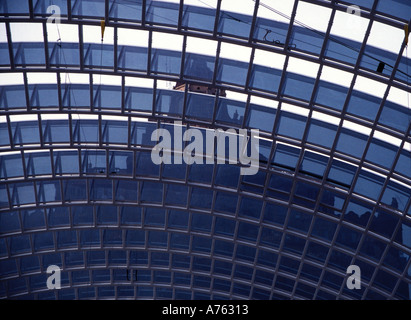 Vista dettagliata del soffitto in vetro di Kimmel Center Philadelphia Foto Stock