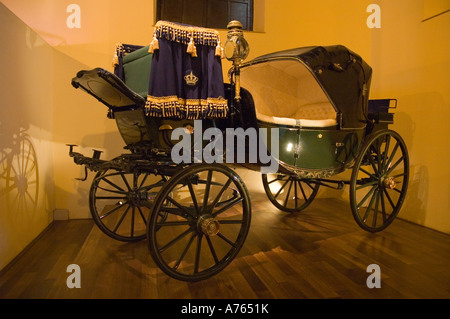 Trasporto di Infanta Elena de Borbon wedding / Scuola Reale Andalusa di Arte Equestre / JEREZ DE LA FRONTERA in Spagna Foto Stock