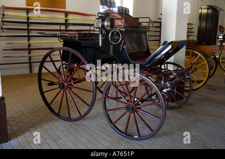 Museo delle Carrozze nella Scuola Reale Andalusa di Arte Equestre DI JEREZ DE LA FRONTERA la provincia di Cadiz Cadice Andalusia Spagna Foto Stock