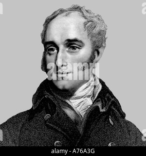 John Wilson Croker 1780 1857 politico irlandese saggista incisione Foto Stock