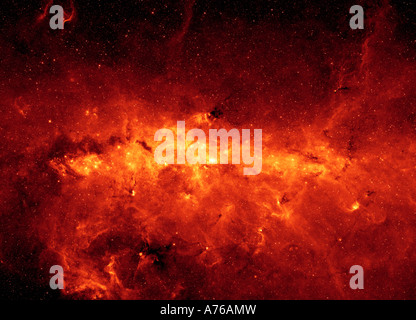 Una vista spettacolare del centro galattico della nostra Via Lattea. Foto Stock