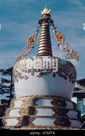India tibetani in esilio Namgyalma Chorten a Mcleod Ganj Foto Stock