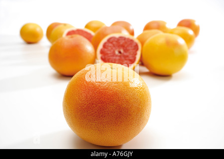 Rosso rubino pompelmi, close-up Foto Stock