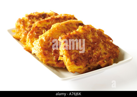 Frittelle di rutabaga, close-up Foto Stock