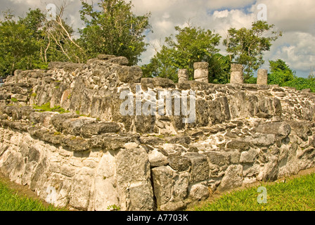 Messico Cozumel San Gervasio rovine maya Foto Stock