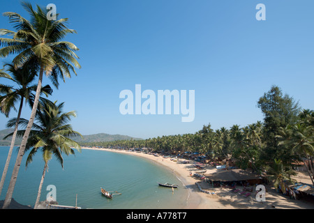 Vista sulla Spiaggia di Palolem, Goa Sud, Goa, India Foto Stock