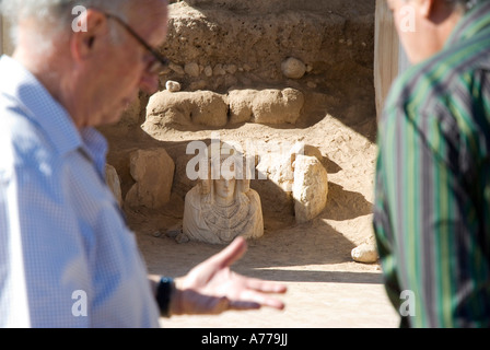 Replica della Dama di Elche nel Museo del sito archeologico di Alcudia ELCHE Spagna Foto Stock