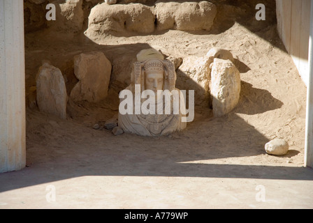 Replica della Dama di Elche nel Museo del sito archeologico di Alcudia ELCHE Spagna Foto Stock