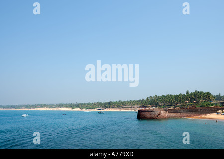 Fort Aguada, Sinquerim Beach, Goa nord, Goa, India Foto Stock