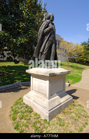 Statua di Andrew Johnson xvii Presidente al Campidoglio e nei dintorni di statue e monumenti Nashville Tennessee TN Foto Stock