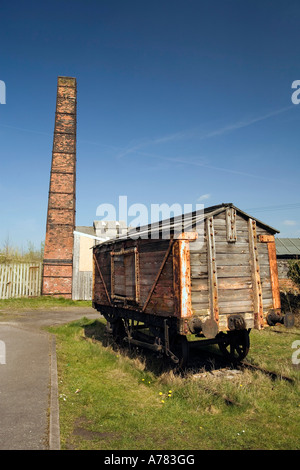 Il Cheshire Regno Unito Vale Royal Northwich storia industriale sale Lion opere ferroviarie carri merci Foto Stock