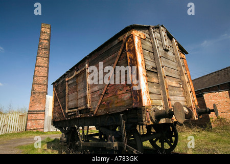 Il Cheshire Regno Unito Vale Royal Northwich storia industriale sale Lion opere ferroviarie carri merci Foto Stock