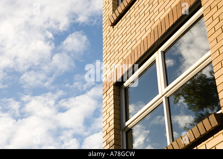 Nella finestra di un edificio Foto Stock