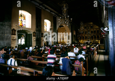 Filippine Cebu religione Basilica Minore del Santo Nino interno Foto Stock