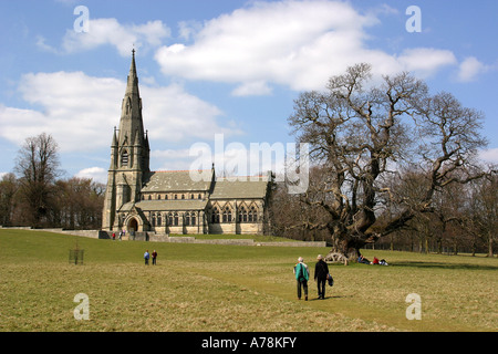 Regno Unito Yorkshire Ripon Studley Royal St Marys Chiesa Foto Stock