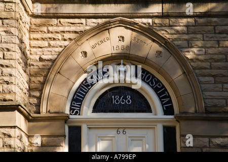 Sali di Tito Appartamenti in Saltaire precedentemente Sir Tito sali ospedale aperto nel 1868 West Yorkshire Inghilterra Foto Stock