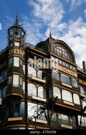 L Art Nouveau Old England case in costruzione Bruxelles Musee Instrumental Bruxelles Belgio Foto Stock