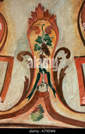 Affresco la Sacra Bibbia icona grafica iconica foto Monastero di Rila massiccio Rodopi montagne Pirin Repubblica Bulgaria Balkan Foto Stock