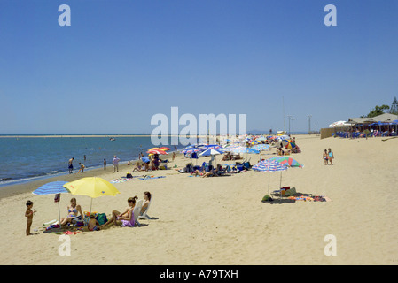 Spagna, Costa de la Luz, Isla Canela beach Foto Stock