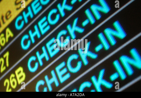 Aeroporto di controllo di volo nel display Foto Stock