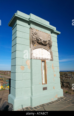 Il Memoriale di pescatori dal vecchio porto di Cromwell, Dunbar, East Lothian, Scozia, Regno Unito Foto Stock