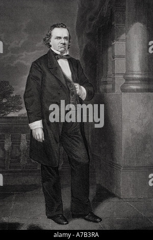 Stephen Arnold Douglas, 1813 - 1861. Uomo politico americano e leader del partito democratico. Foto Stock