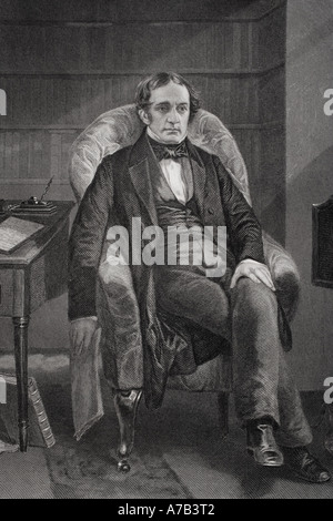 William Hickling Prescott, 1796 - 1859. Storico americano e Hispanist, da un dipinto di Alonzo Chappel. Foto Stock