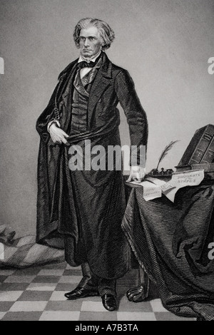 John Caldwell Calhoun, 1782 - 1850. Statista americano, un teorico politico e 7° Vice Presidente degli Stati Uniti d'America. Foto Stock