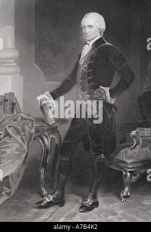 Richard Henry Lee, 1732 - 1794. Aristocratico americano e primo senatore americano per lo stato della Virginia. Foto Stock