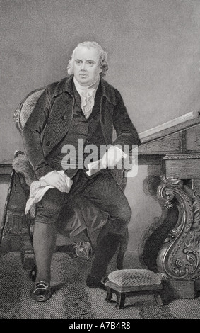 Robert Morris Jr, 1734 - 1806. Inglese-nato merchant e un padre fondatore degli Stati Uniti. Dei paesi firmatari della Dichiarazione di Indipendenza Foto Stock