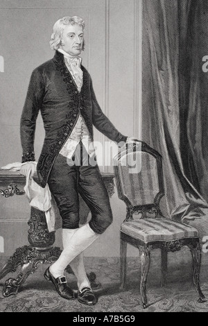 Robert R Livingston, 1746 - 1813. Avvocato americano, politico, diplomatico da New York e un padre fondatore degli Stati Uniti d'America. Foto Stock