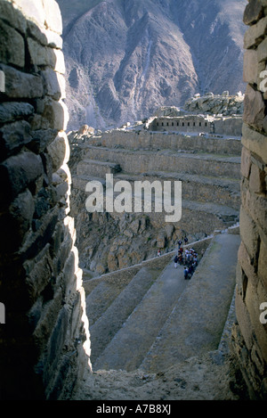 Il Perù Caption locale Valle Urabamba Royal luogo di sepoltura Foto Stock