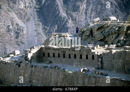 Il Perù Caption locale Valle Urabamba Royal luogo di sepoltura Foto Stock