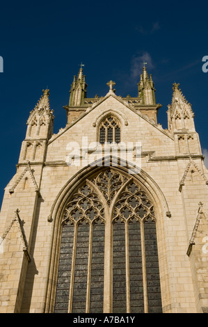 Fronte Sud di Selby Abbey North Yorkshire Inghilterra Regno Unito GB Gran Bretagna Foto Stock