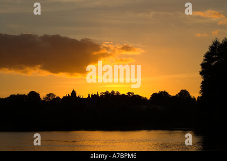 Tramonto al Frimley portelli 2 Foto Stock