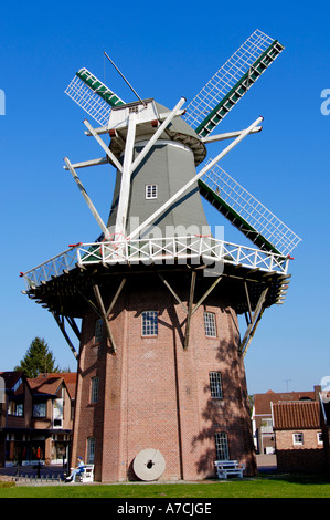 Il mulino a vento di Papenburg Foto Stock