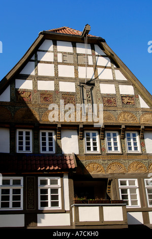 Legno a casa Bad Salzuflen Foto Stock