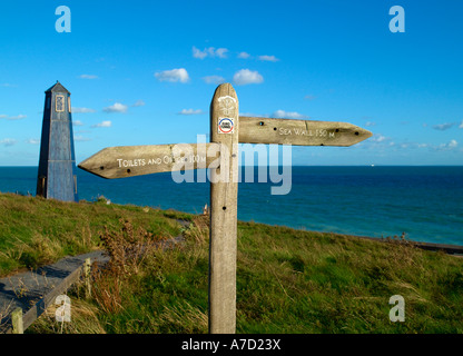Samphire Hoe Dover Folkestone Costa del patrimonio Foto Stock