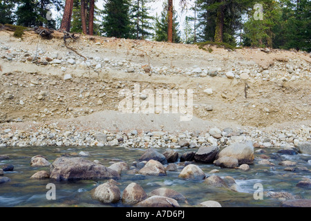 Banca di Wenatchee fiume nel Canyon Tumwater Washington STATI UNITI D'AMERICA Foto Stock