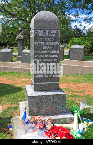 Titanic vittima Grave, Fairview cimitero di Prato Foto Stock