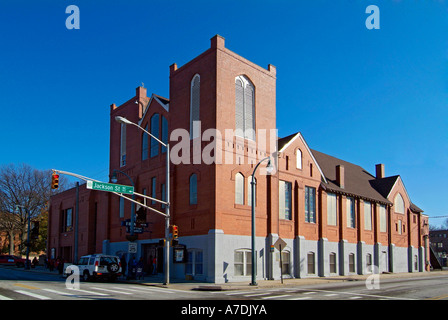 Prima originale Ebenezer chiesa battista di Martin Luther King Jr in Atlanta in Georgia Foto Stock