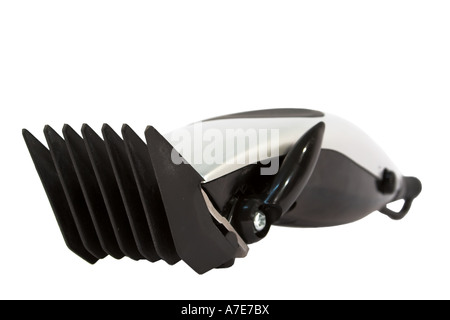 Immagine frontale di un moderno capelli elettrico / regolabarba. Foto Stock